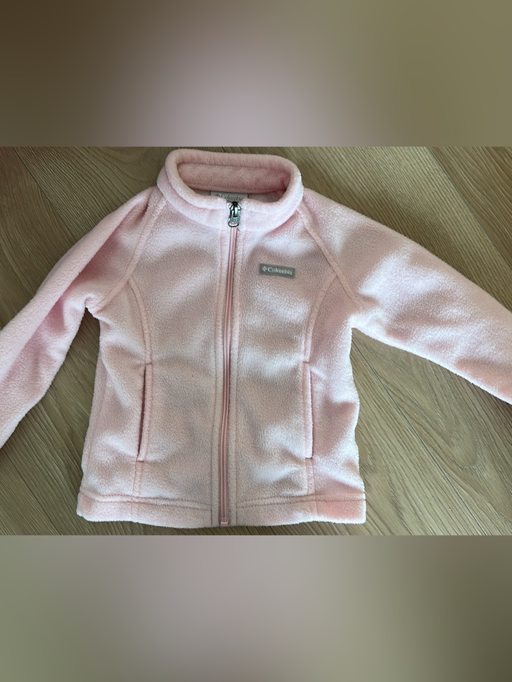 Columbia Pink Fleece Full-Zip Hoodie for Kids
